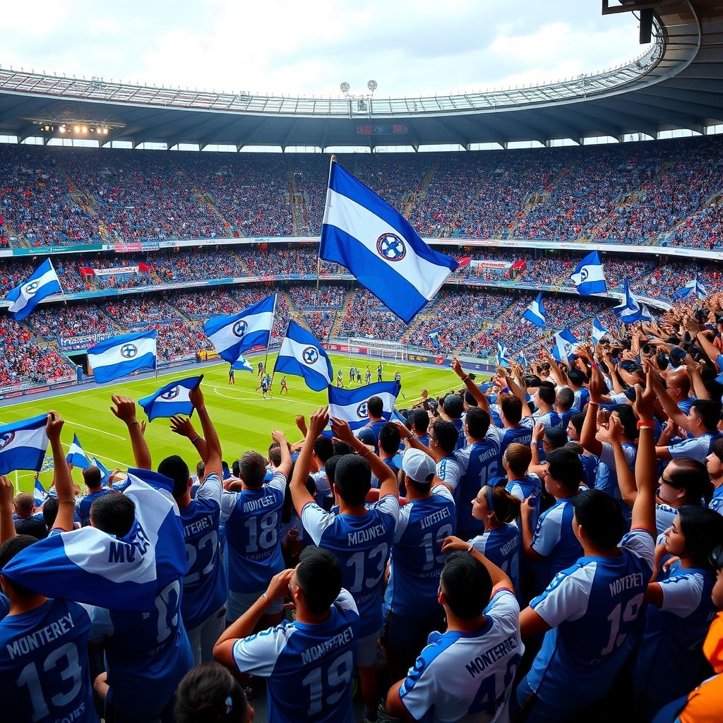 蒙特雷球迷现场助威，球队士气高涨